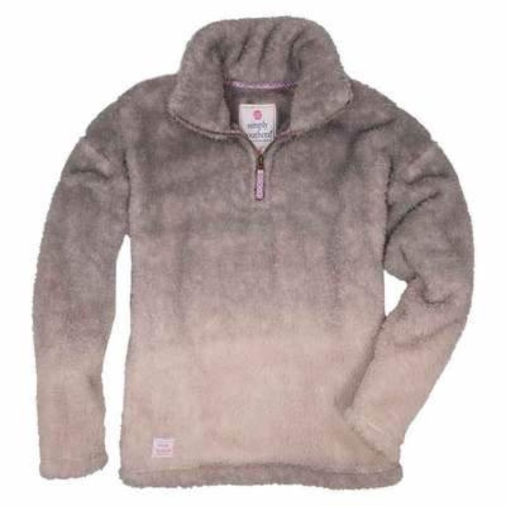 NWT SIMPLY SOUTHERN OMBRE PULLOVER GRAY SIZE LARGE